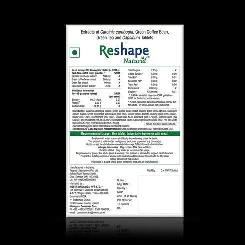 Vitabiotics Reshape Natural Weight Loss